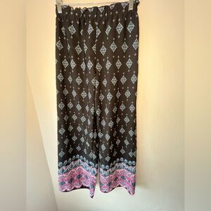 My Michelle Girls Wide Leg Palazzo Style Pants Black Blue Pink Girls Size Large